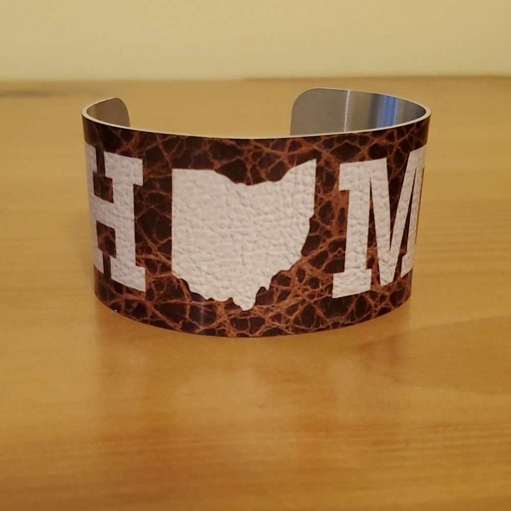 Metallic Ohio home bracelet